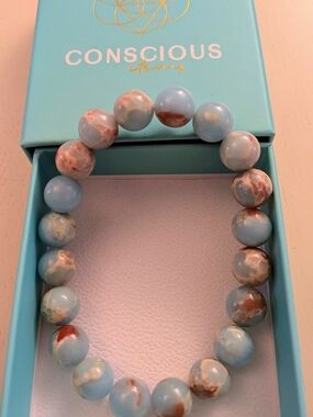 Empath’s Shield - Aqua Terra Jasper Bracelet - Conscious Items